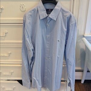 Vineyard Vines Blue Micro-Check Men’s Dress Shirt